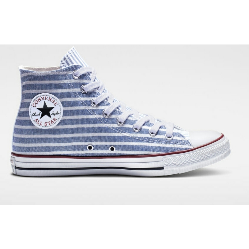Chuck Taylor Converse Striped Unisex High Tops 12 - Picture 1 of 5
